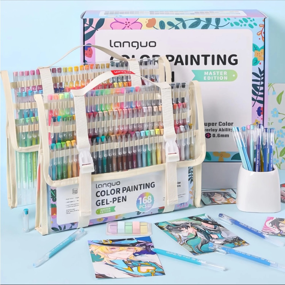 Languo giant pack of acrylic gel pens NEW in box